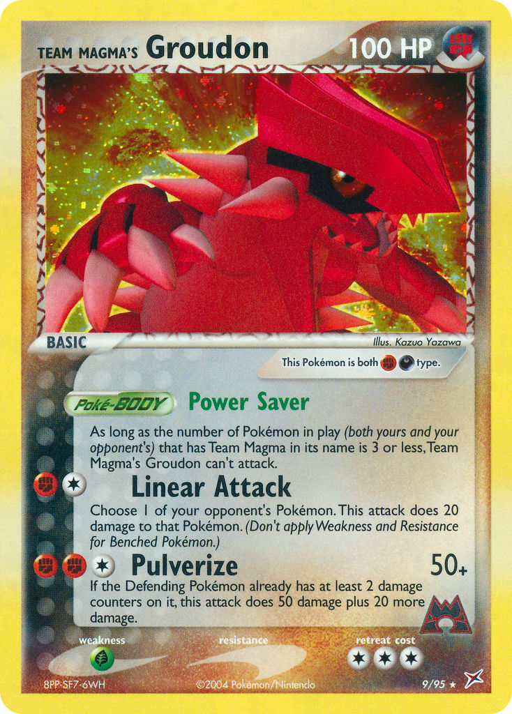 Team Magma's Groudon (9/95) (Theme Deck Exclusive) [EX: Team Magma vs Team Aqua] | Tables and Towers