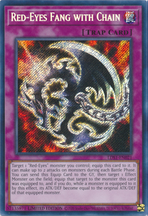 Red-Eyes Fang with Chain [LDS1-EN021] Secret Rare | Tables and Towers