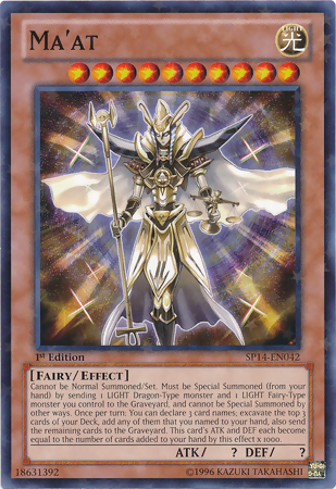 Ma'at [SP14-EN042] Starfoil Rare | Tables and Towers