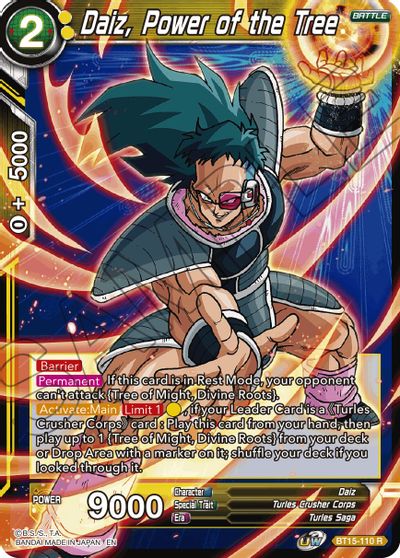 Daiz, Power of the Tree (BT15-110) [Saiyan Showdown] | Tables and Towers