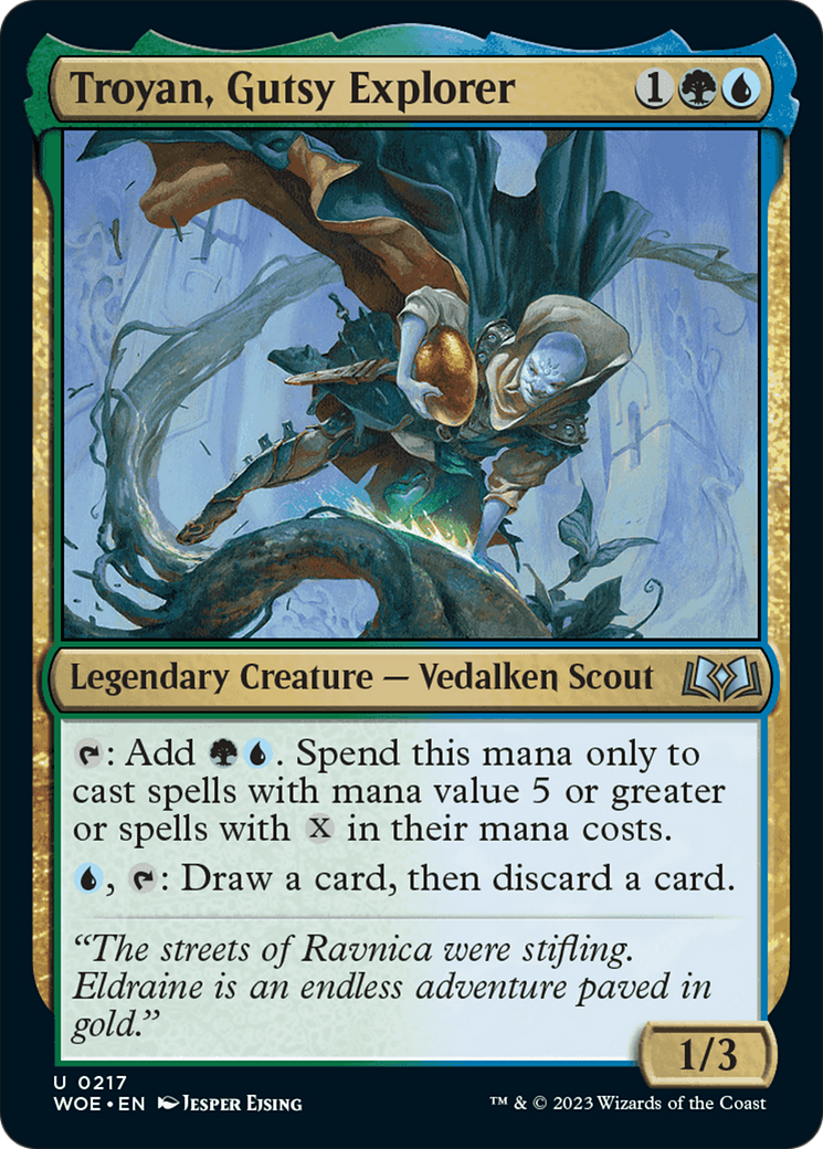 Troyan, Gutsy Explorer [Wilds of Eldraine] | Tables and Towers