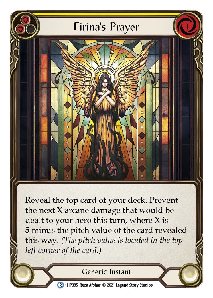 Eirina's Prayer (Yellow) [1HP385] (History Pack 1) | Tables and Towers