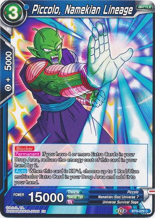 Piccolo, Namekian Lineage (BT9-029) [Universal Onslaught] | Tables and Towers