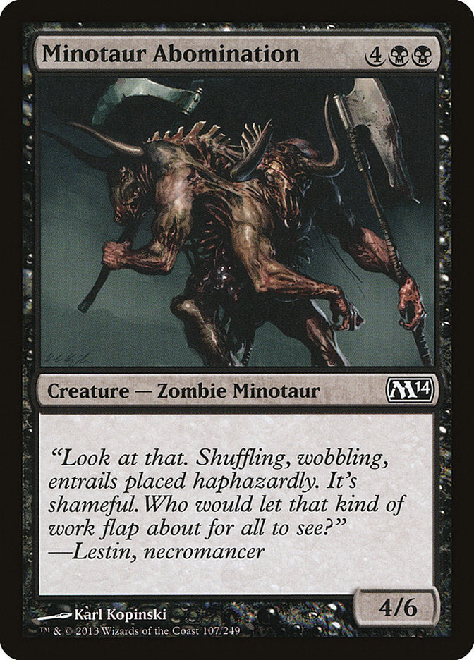 Minotaur Abomination [Magic 2014] | Tables and Towers