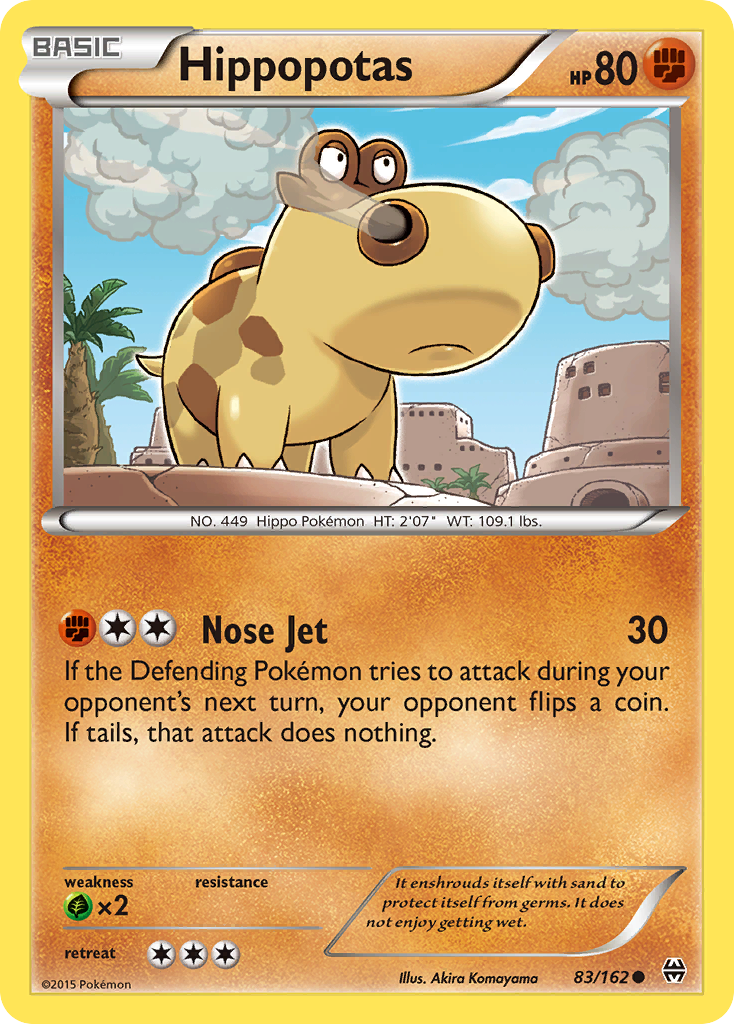 Hippopotas (83/162) [XY: BREAKthrough] | Tables and Towers