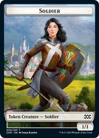 Soldier // Squirrel Double-Sided Token [Double Masters Tokens] | Tables and Towers