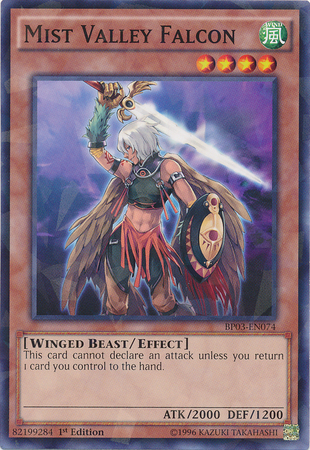 Mist Valley Falcon [BP03-EN074] Shatterfoil Rare | Tables and Towers