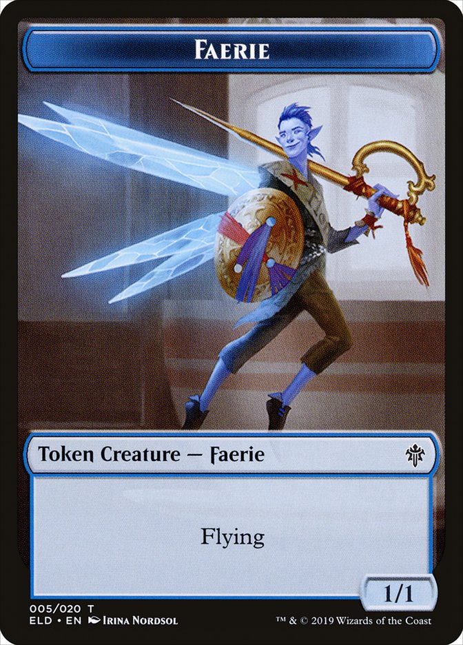 Faerie Token [Throne of Eldraine Tokens] | Tables and Towers