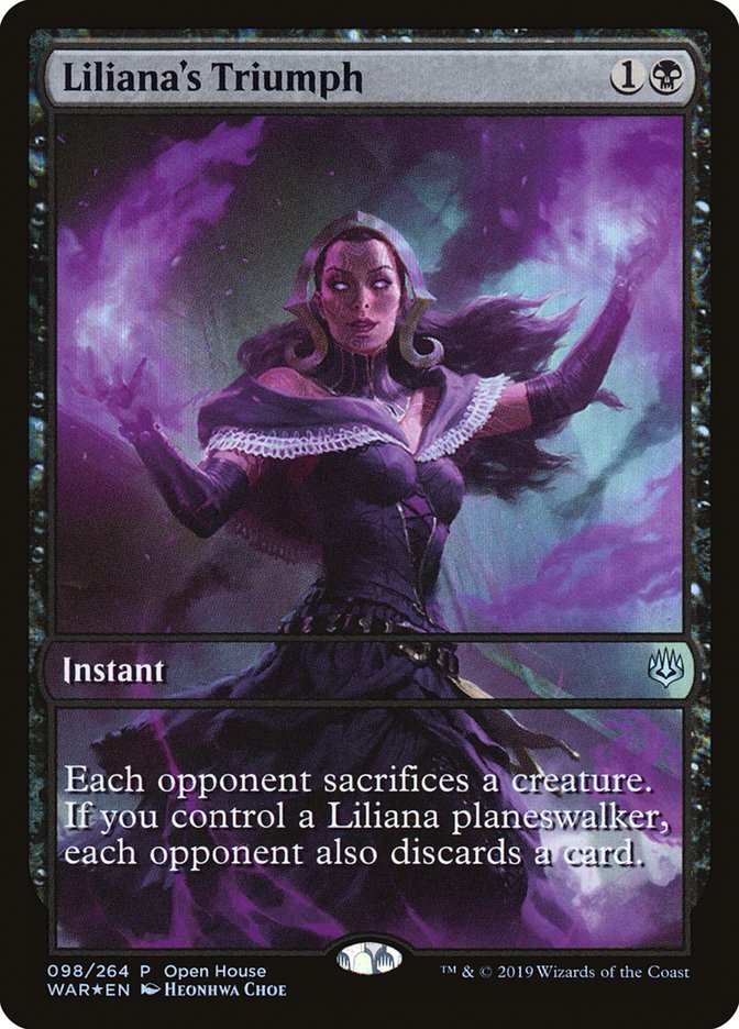 Liliana's Triumph (Open House) [War of the Spark Promos] | Tables and Towers