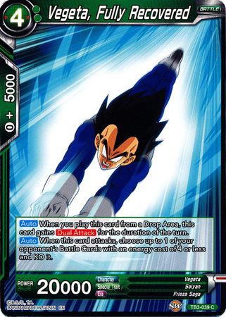 Vegeta, Fully Recovered (TB3-039) [Clash of Fates] | Tables and Towers