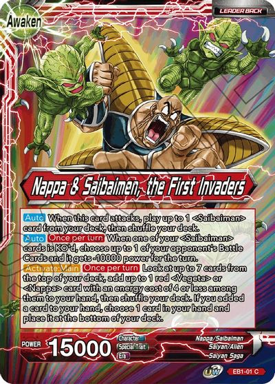 Nappa // Nappa & Saibaimen, the First Invaders (EB1-01) [Battle Evolution Booster] | Tables and Towers