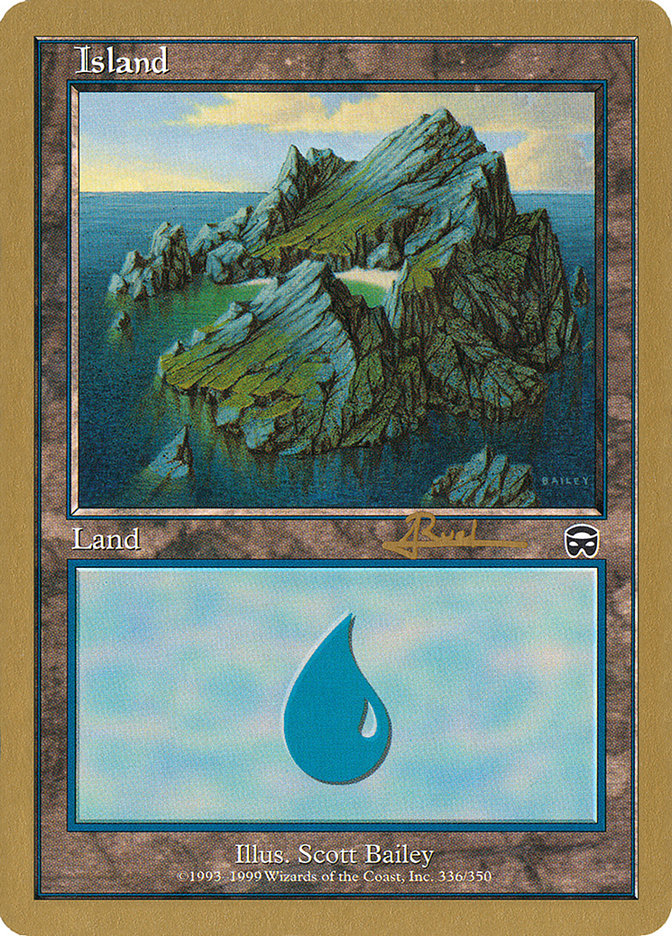 Island (ar336a) (Antoine Ruel) [World Championship Decks 2001] | Tables and Towers