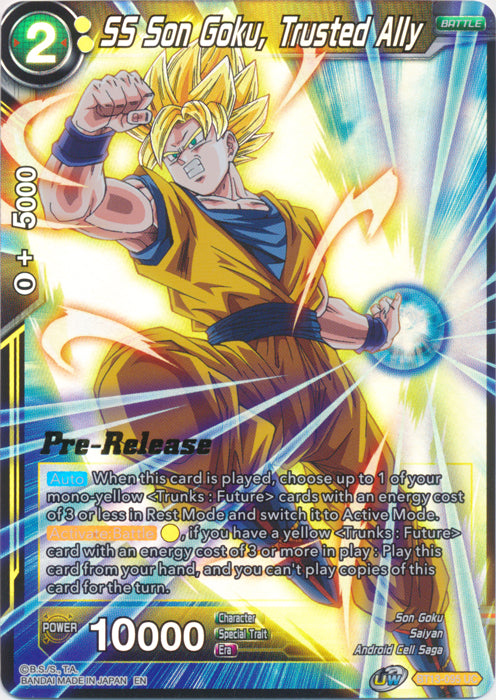 SS Son Goku, Trusted Ally (BT13-095) [Supreme Rivalry Prerelease Promos] | Tables and Towers