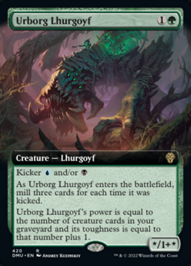 Urborg Lhurgoyf (Extended Art) [Dominaria United] | Tables and Towers