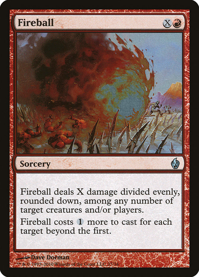 Fireball [Premium Deck Series: Fire and Lightning] | Tables and Towers