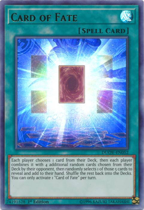 Card of Fate [DUOV-EN052] Ultra Rare | Tables and Towers