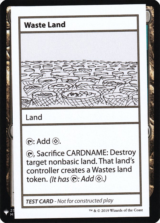 Waste Land [Mystery Booster Playtest Cards] | Tables and Towers