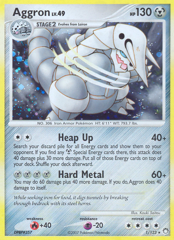 Aggron (1/123) [Diamond & Pearl: Mysterious Treasures] | Tables and Towers