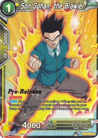 Son Gohan, the Brawler (BT14-098) [Cross Spirits Prerelease Promos] | Tables and Towers