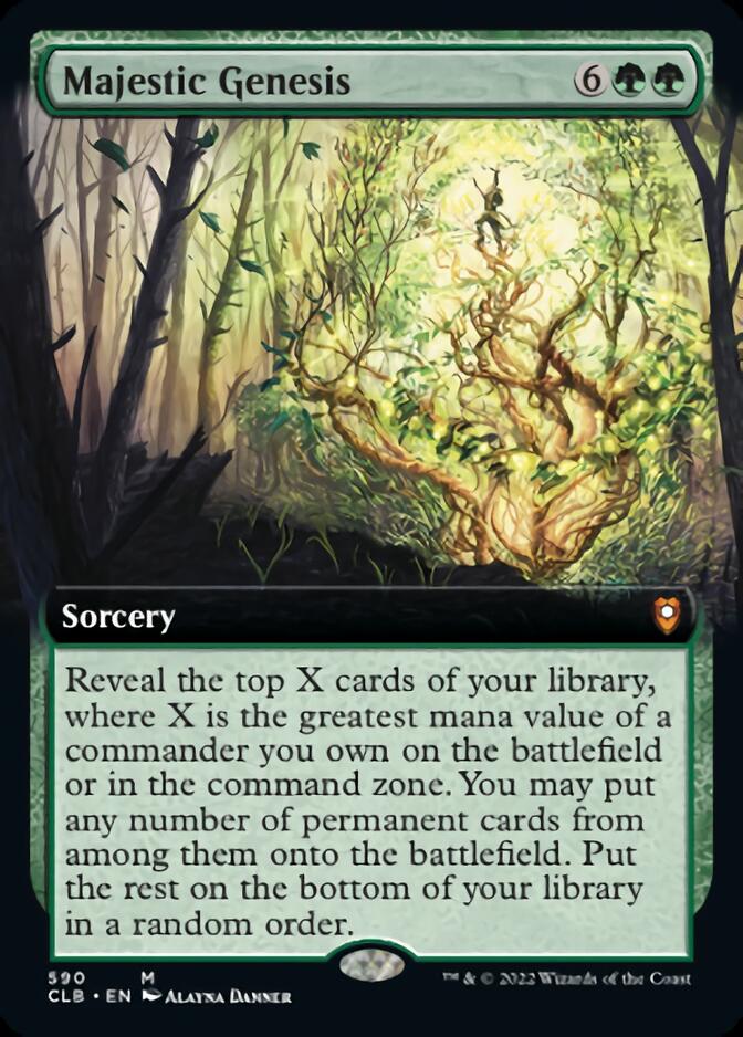 Majestic Genesis (Extended Art) [Commander Legends: Battle for Baldur's Gate] | Tables and Towers