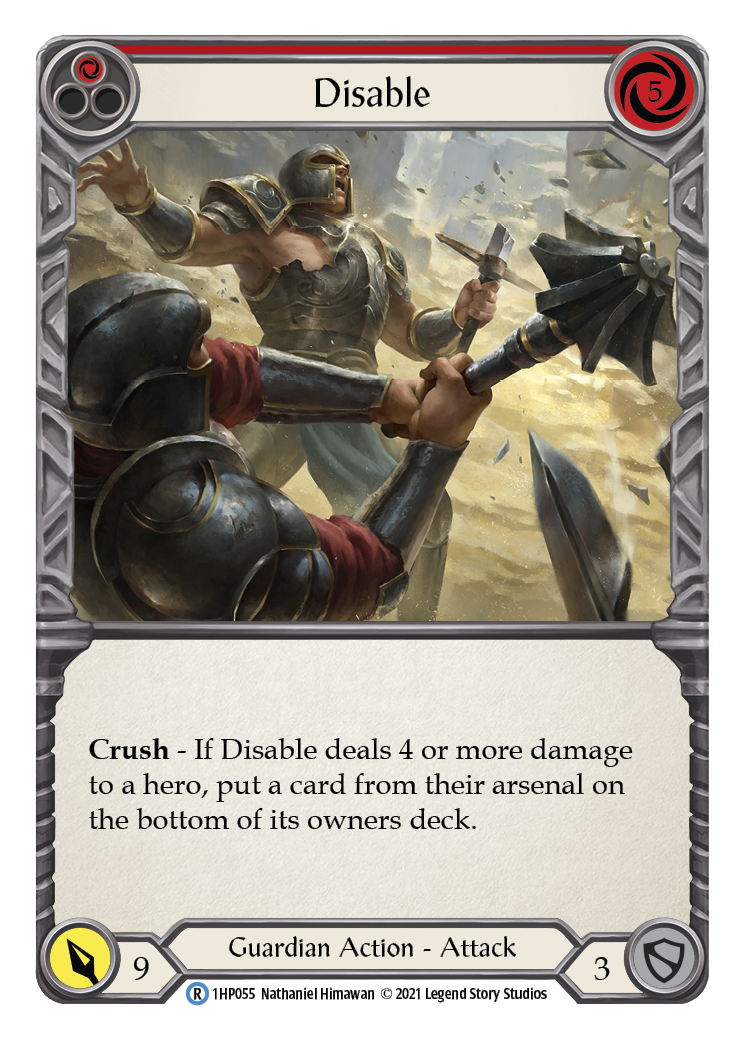Disable (Red) [1HP055] (History Pack 1) | Tables and Towers