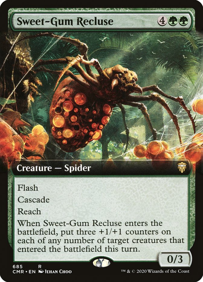 Sweet-Gum Recluse (Extended Art) [Commander Legends] | Tables and Towers