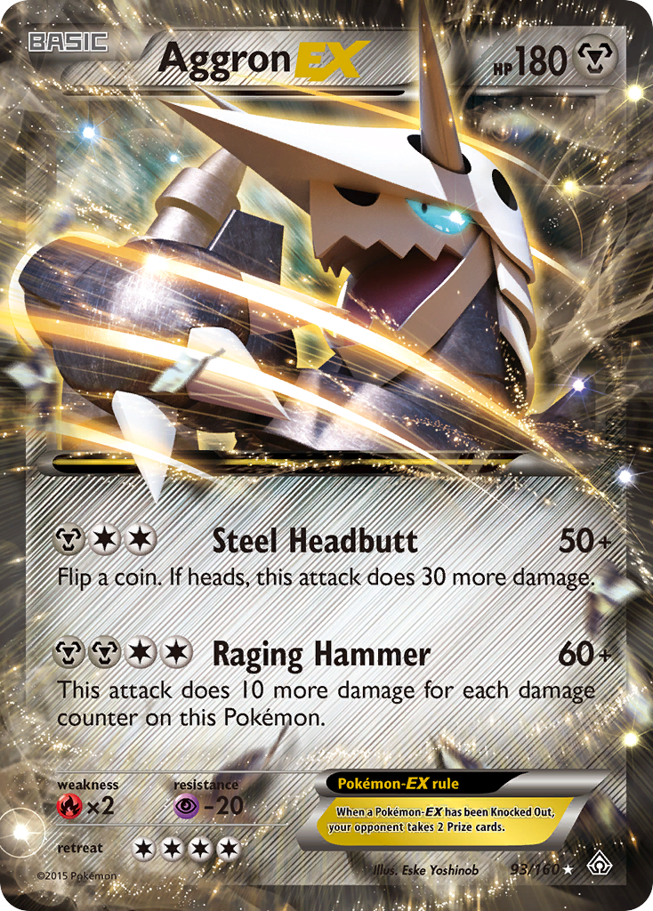 Aggron EX (93/160) [XY: Primal Clash] | Tables and Towers