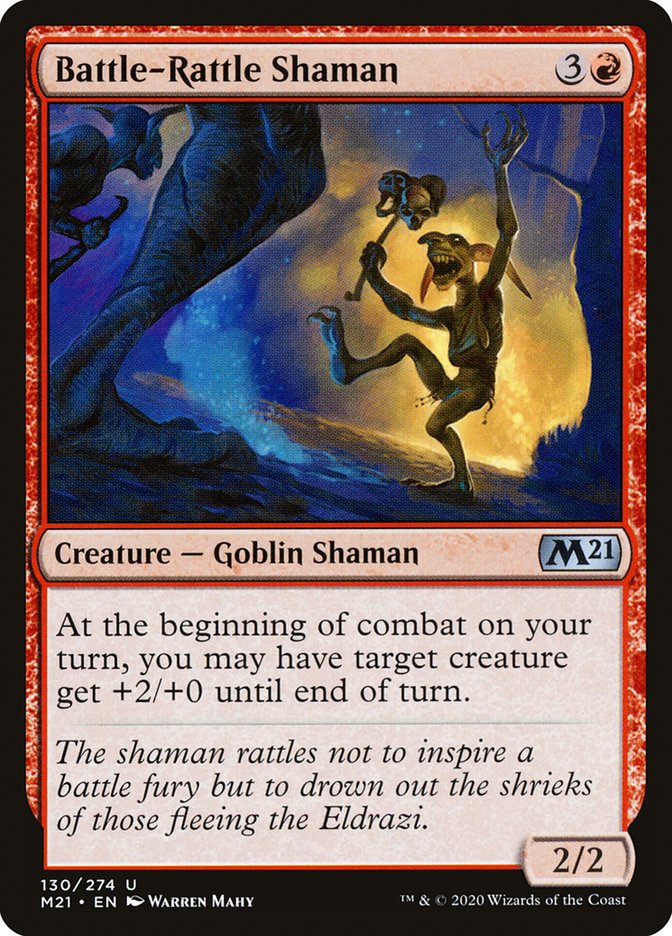 Battle-Rattle Shaman [Core Set 2021] | Tables and Towers