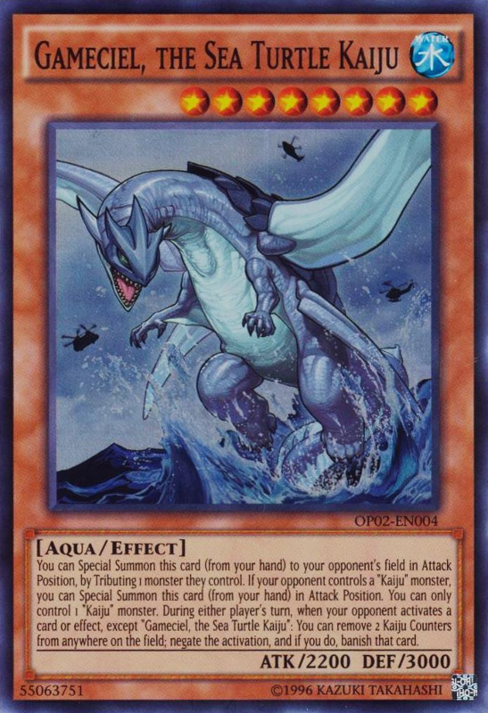 Gameciel, the Sea Turtle Kaiju [OP02-EN004] Super Rare | Tables and Towers