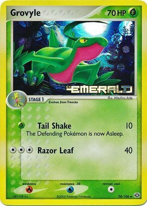 Grovyle (28/106) (Stamped) [EX: Emerald] | Tables and Towers