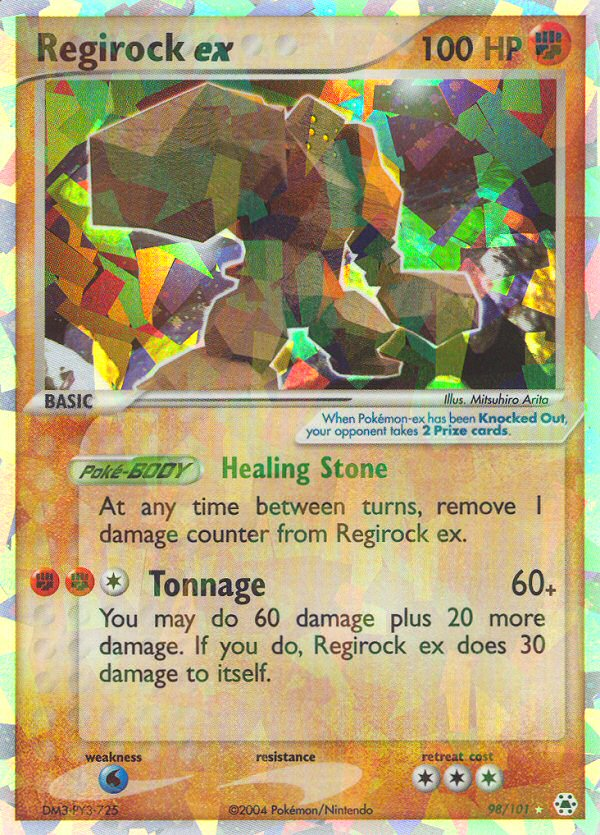 Regirock ex (98/101) [EX: Hidden Legends] | Tables and Towers