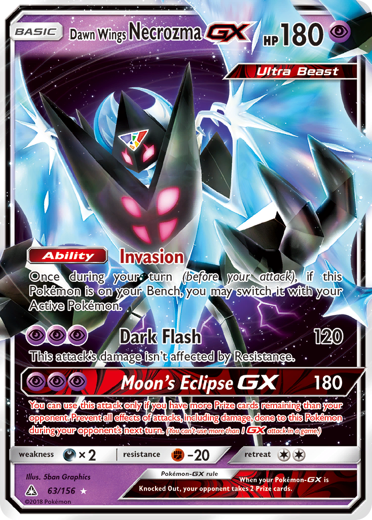 Dawn Wings Necrozma GX (63/156) [Sun & Moon: Ultra Prism] | Tables and Towers