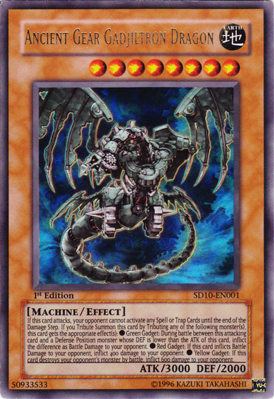 Ancient Gear Gadjiltron Dragon [SD10-EN001] Ultra Rare | Tables and Towers