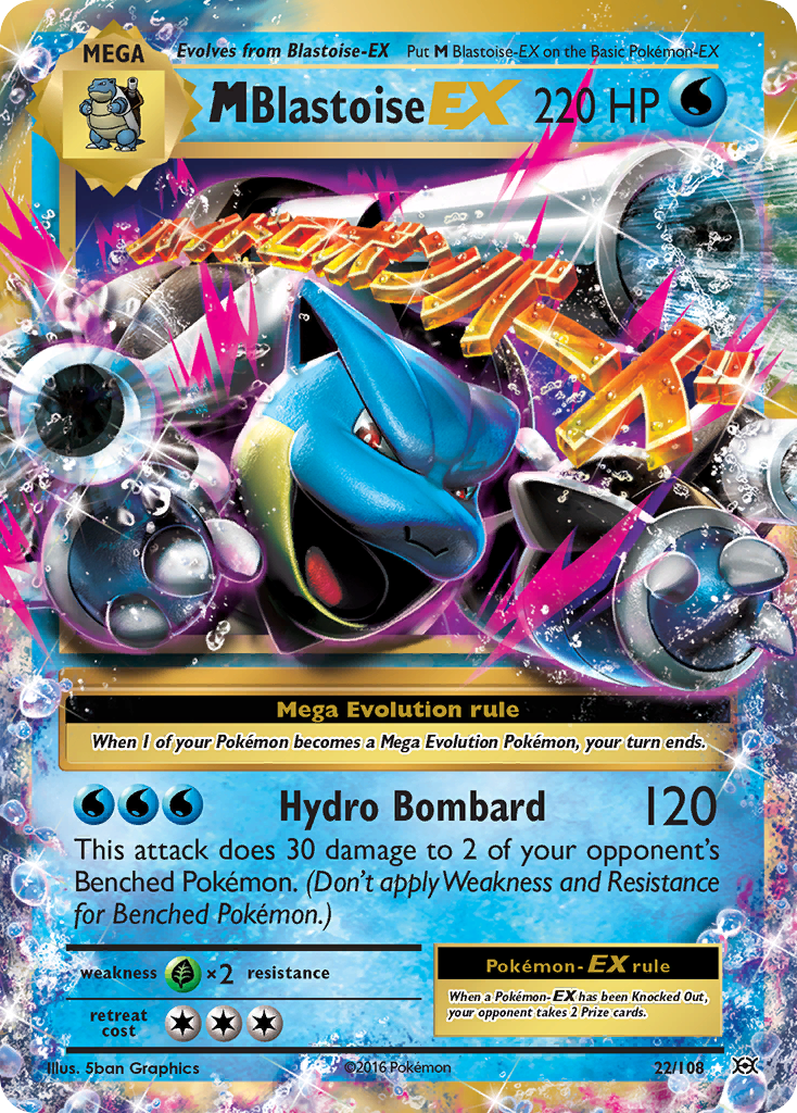 M Blastoise EX (22/108) [XY: Evolutions] | Tables and Towers