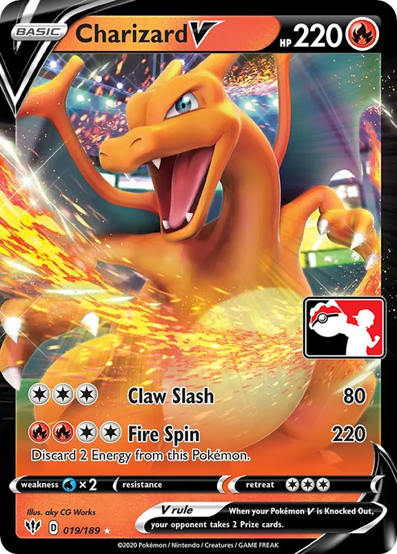 Charizard V (019/189) [Prize Pack Series One] | Tables and Towers