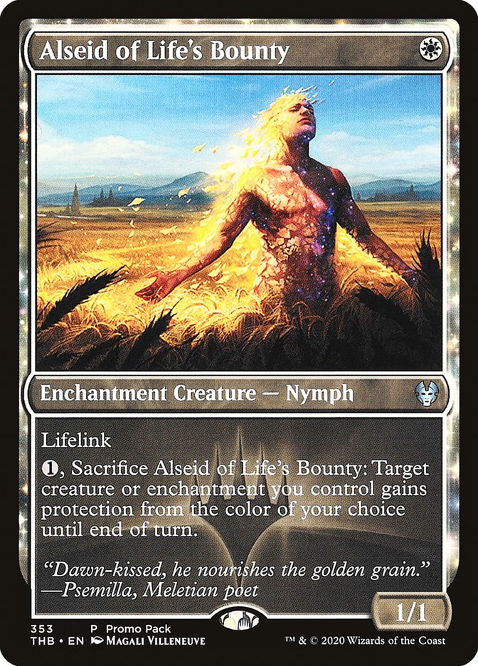 Alseid of Life's Bounty (Promo Pack) [Theros Beyond Death Promos] | Tables and Towers