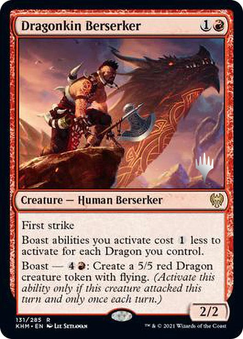 Dragonkin Berserker (Promo Pack) [Kaldheim Promos] | Tables and Towers