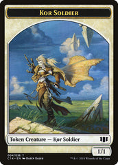 Kor Soldier // Pegasus Double-Sided Token [Commander 2014 Tokens] | Tables and Towers