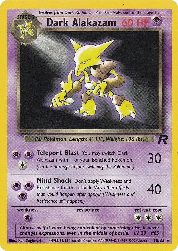 Dark Alakazam (18/82) [Team Rocket Unlimited] | Tables and Towers