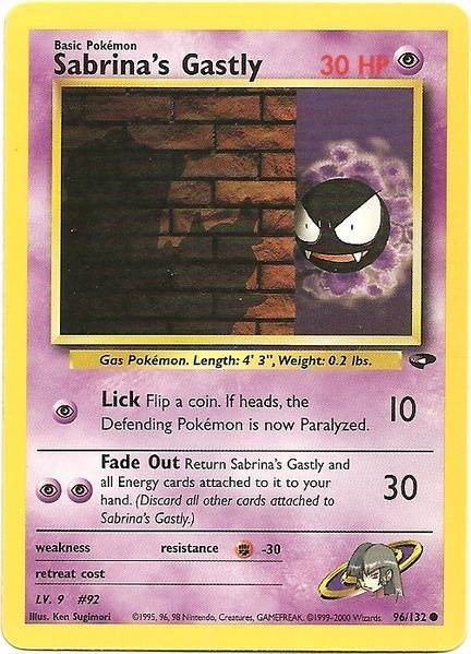 Sabrina's Gastly (96/132) [Gym Challenge Unlimited] | Tables and Towers