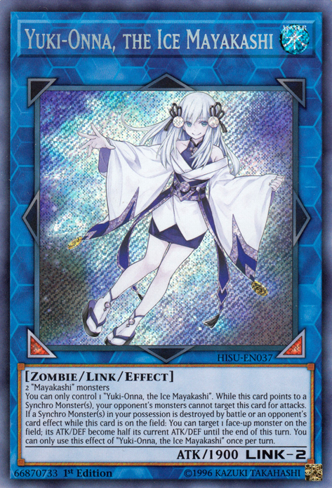 Yuki-Onna, the Ice Mayakashi [HISU-EN037] Secret Rare | Tables and Towers