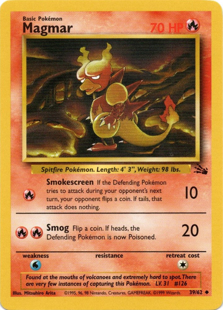 Magmar (39/62) [Fossil Unlimited] | Tables and Towers