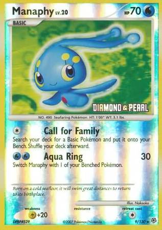 Manaphy (9/130) [Burger King Promos: 2008 Collection] | Tables and Towers