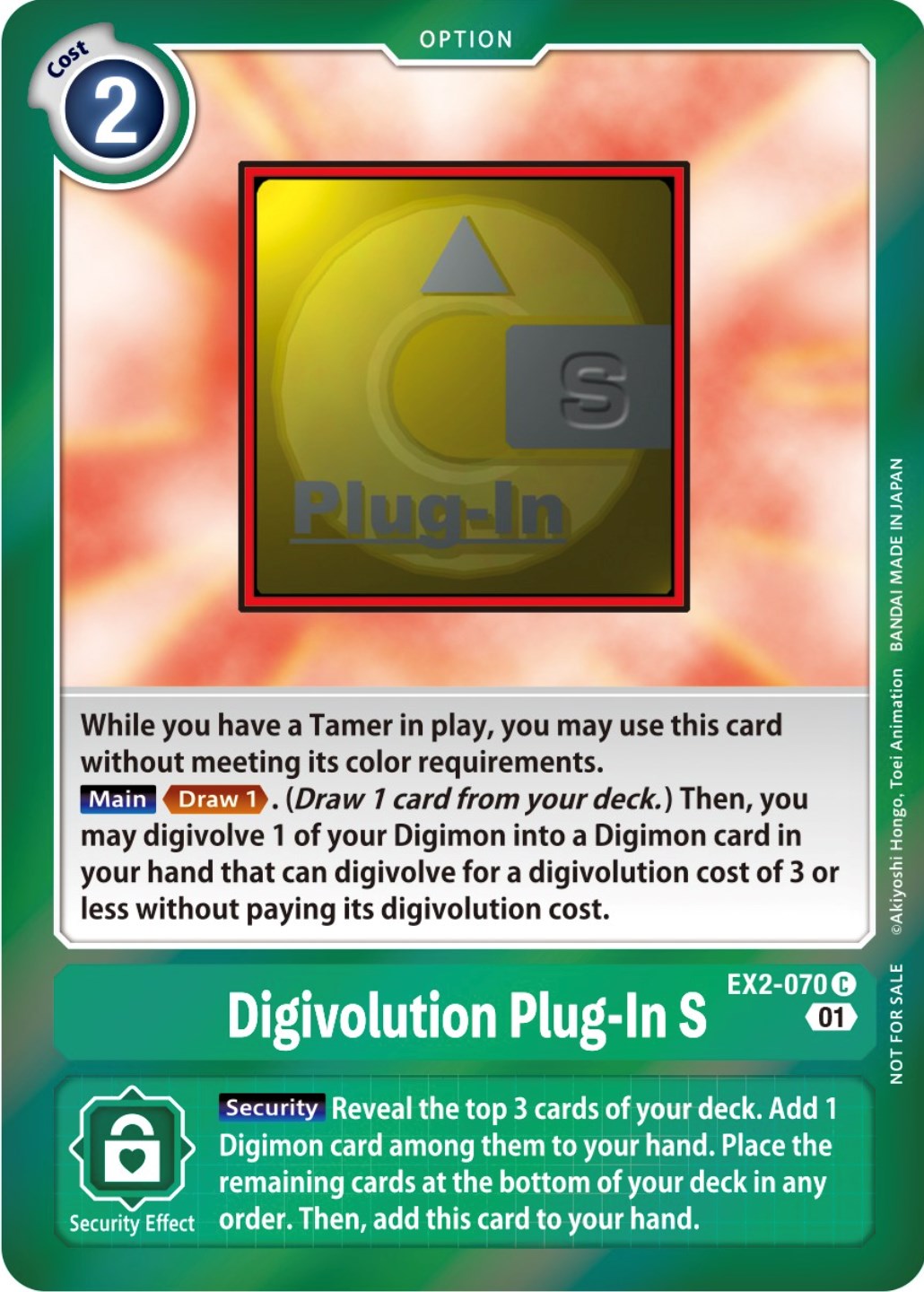 Digivolution Plug-In S [EX2-070] (Event Pack 4) [Digital Hazard Promos] | Tables and Towers