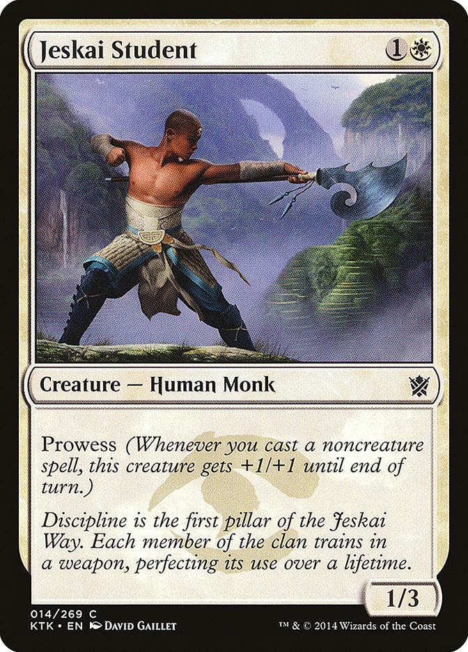 Jeskai Student [Khans of Tarkir] | Tables and Towers