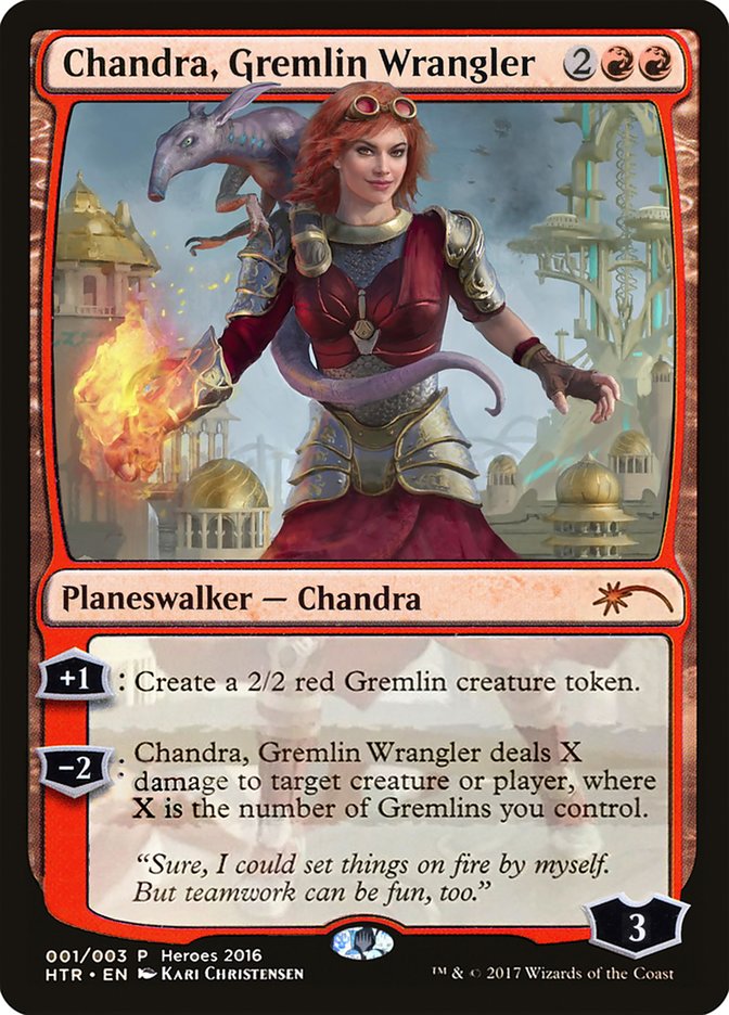 Chandra, Gremlin Wrangler [Heroes of the Realm] | Tables and Towers