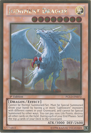 Judgment Dragon [PGLD-EN072] Gold Rare | Tables and Towers