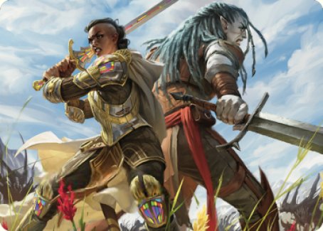 Join Forces Art Card [Dominaria United Art Series] | Tables and Towers