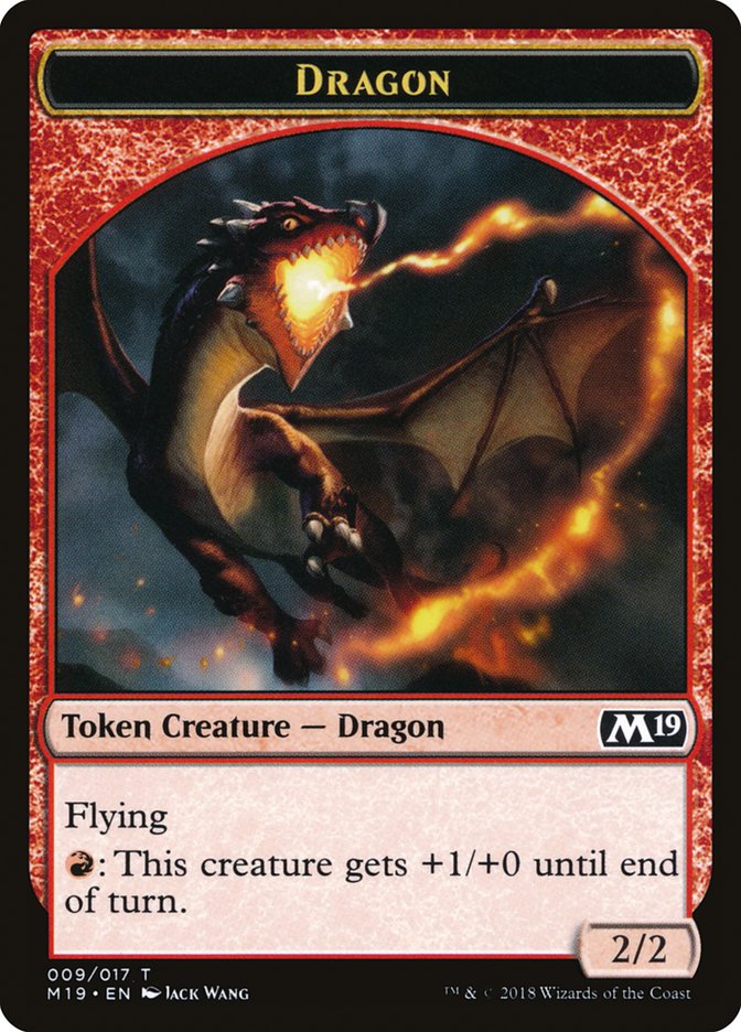 Dragon Token (009/017) [Core Set 2019 Tokens] | Tables and Towers