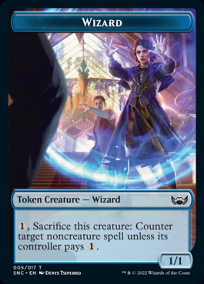 Ogre Warrior // Wizard Double-Sided Token [Streets of New Capenna Tokens] | Tables and Towers